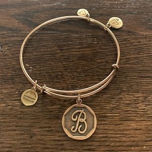 ALEX AND ANI “B” MONOGRAM BRACELET | GOLD MONOGRAM BRACELET “B”